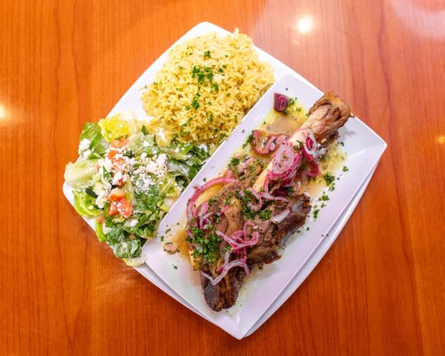 Roasted Lamb Shank.